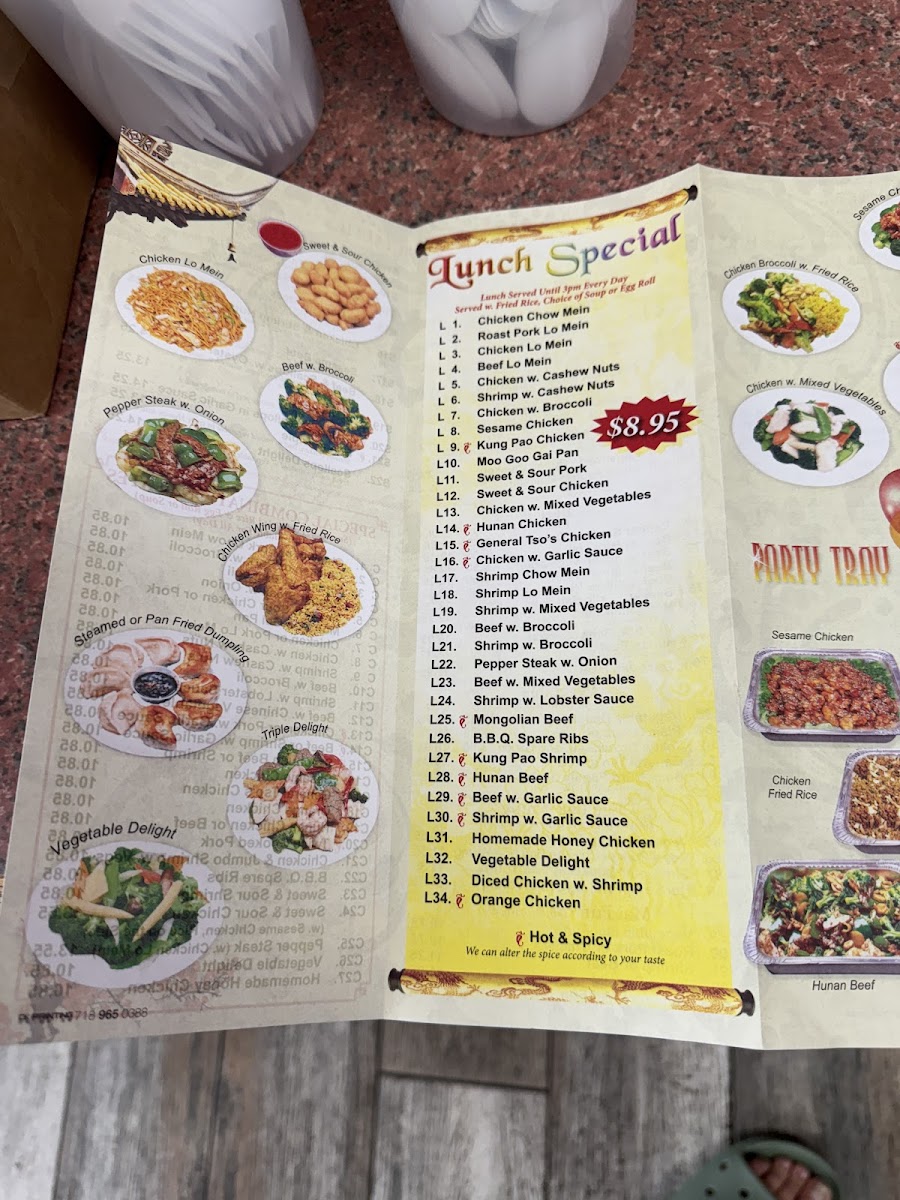 Sunny China Menu-1