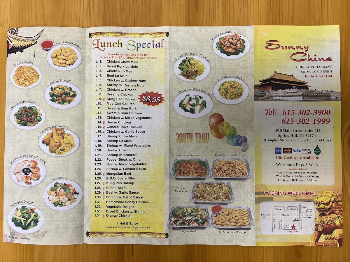 Sunny China Menu-3
